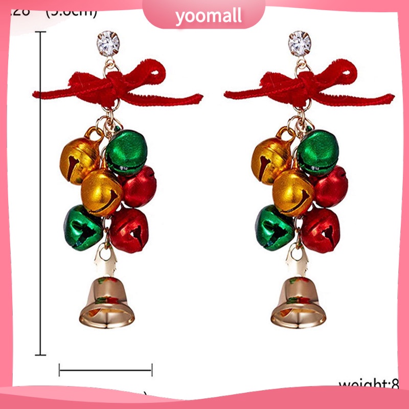 Bông Tai Hình Nơ Giáng Sinh Thời Trang [YM] Và Đơn Giản