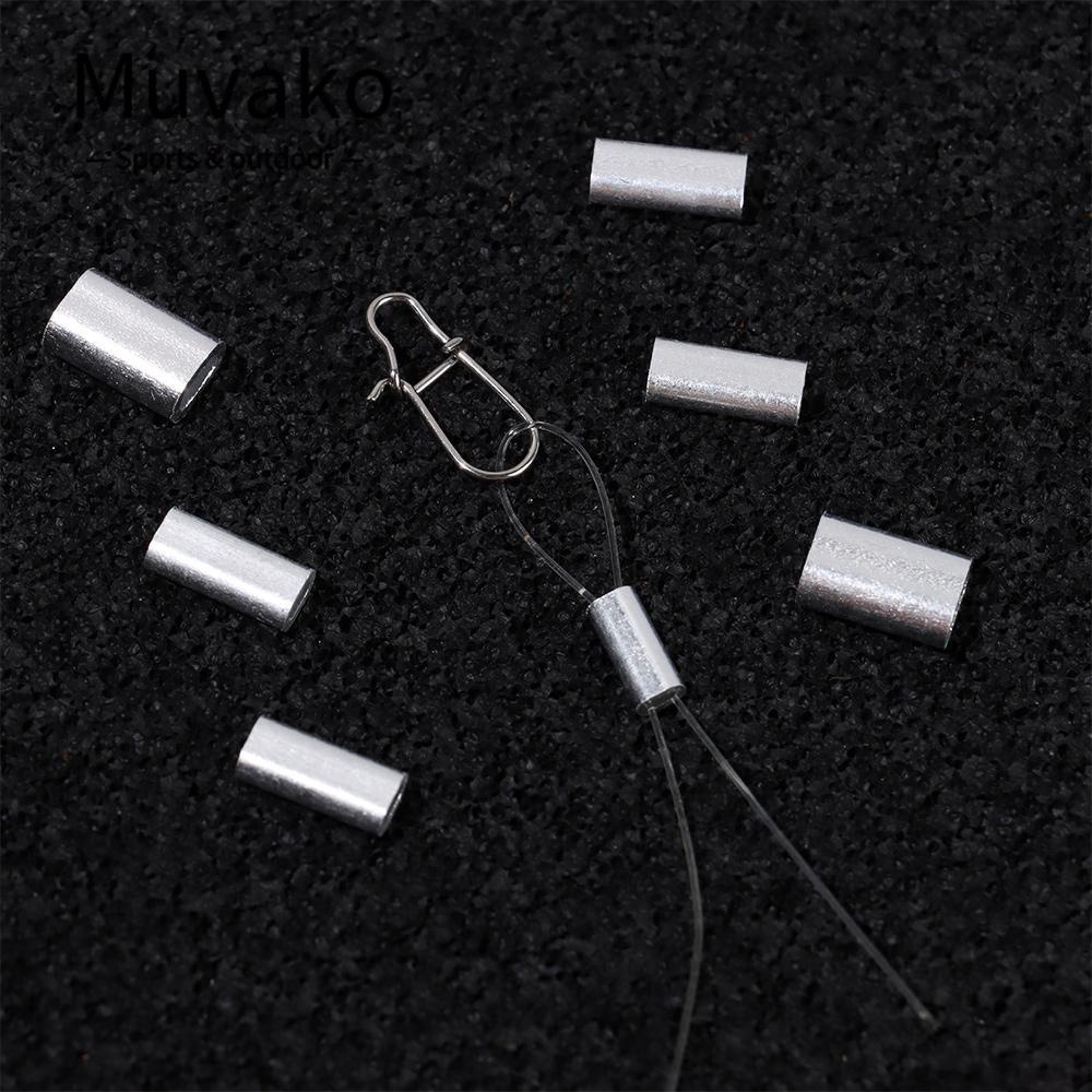 MUVAKO Ống Dây Câu Cá Kép Bằng Thép Không Gỉ 1.0-2.0mm