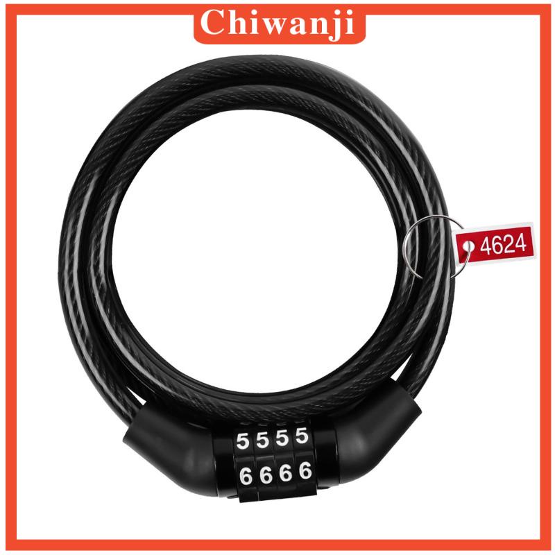 Dây Cáp Khóa Xe Đạp 4 Chữ Số Chiwanji