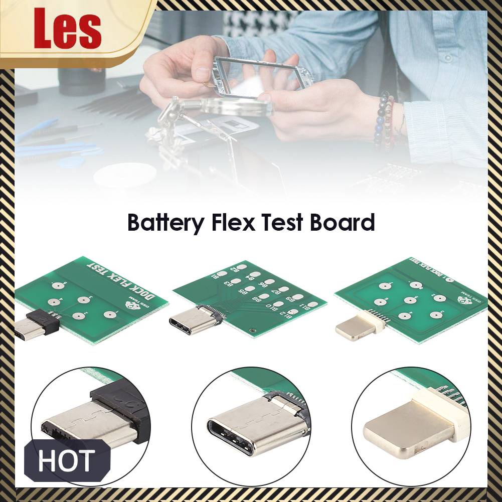 Bảng Mạch Kiểm Tra Nguồn Pin Micro 8 Pin Type-C Dành Cho Điện Thoại Android