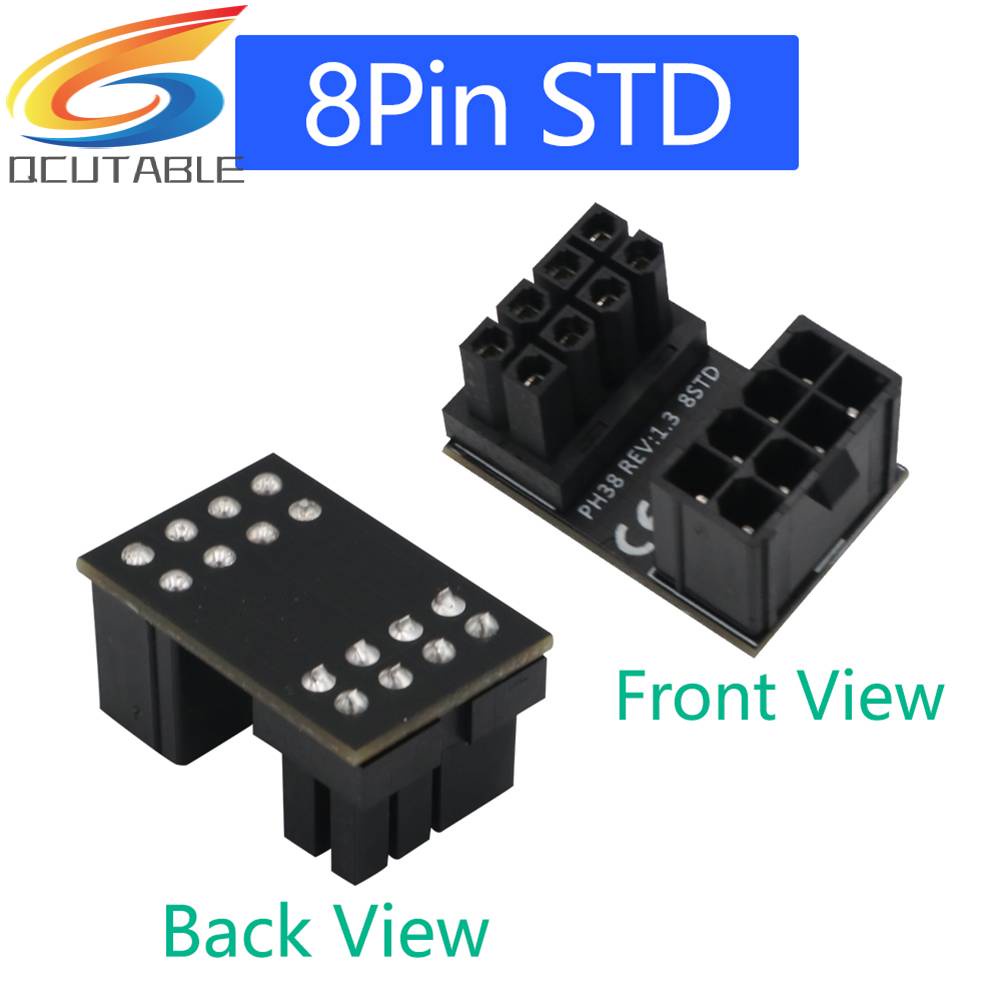 Bộ 2 Đầu Nối Chuyển Đổi Nguồn GPU ATX 8 Pin Góc Xoay 180 Độ