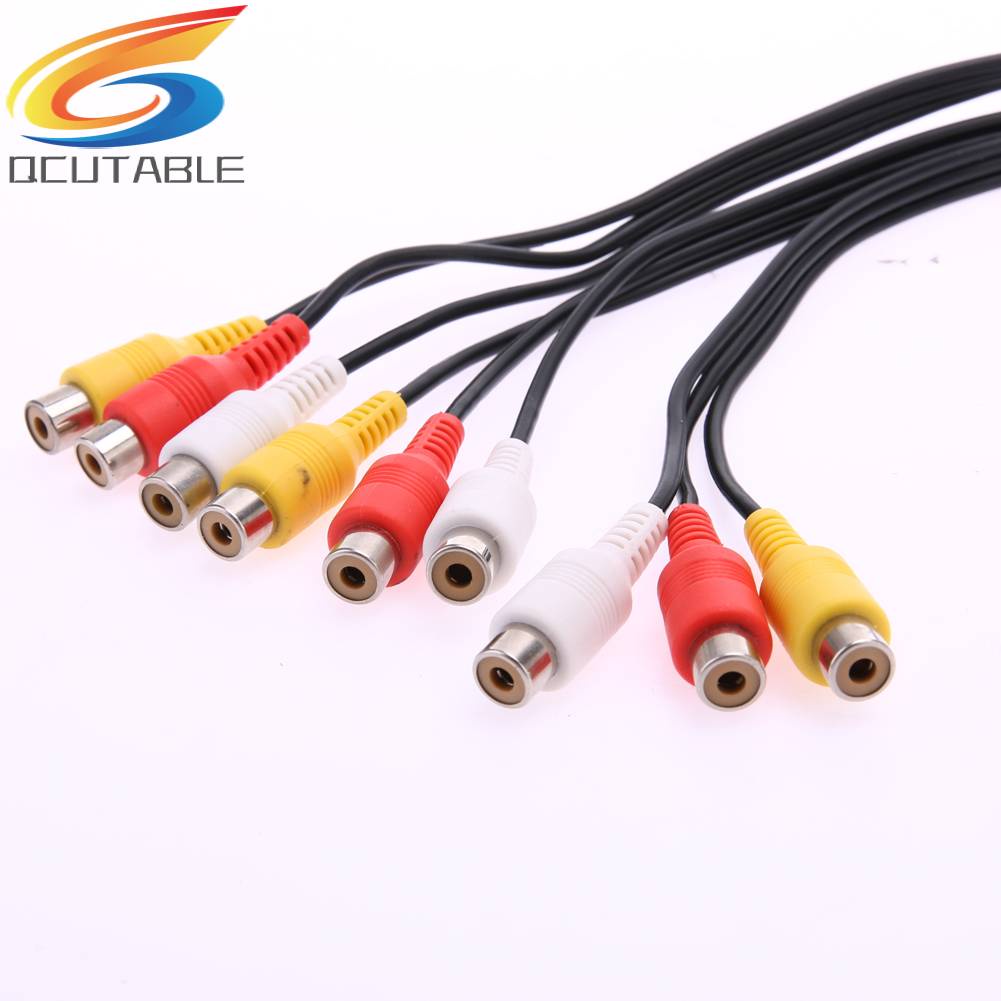 Cáp Chia Âm Thanh / Video 3 RCA ĐầU CắM Sang Lỗ CắM 9 RCA