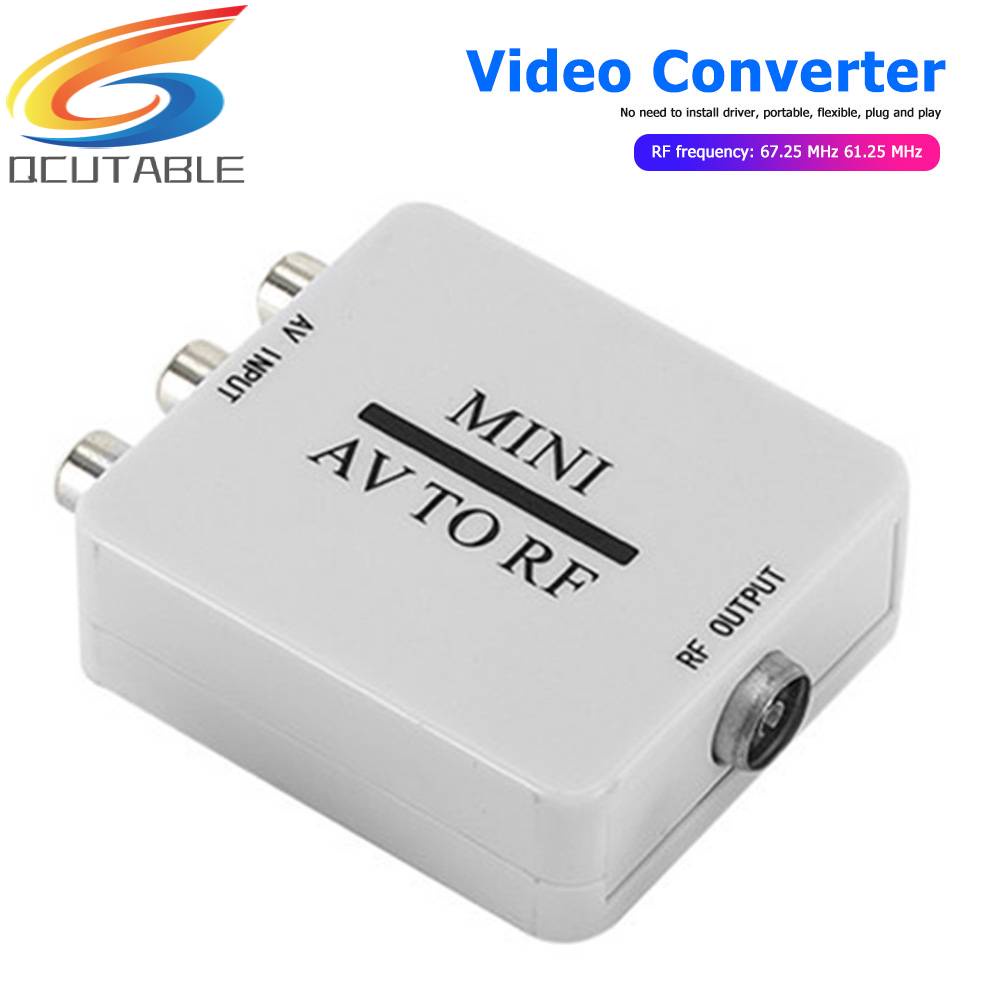 Bộ ChuyểN ĐổI Mini RCA AV CVSB Sang RF Hỗ Trợ RF 67.25 / 61.25MHz