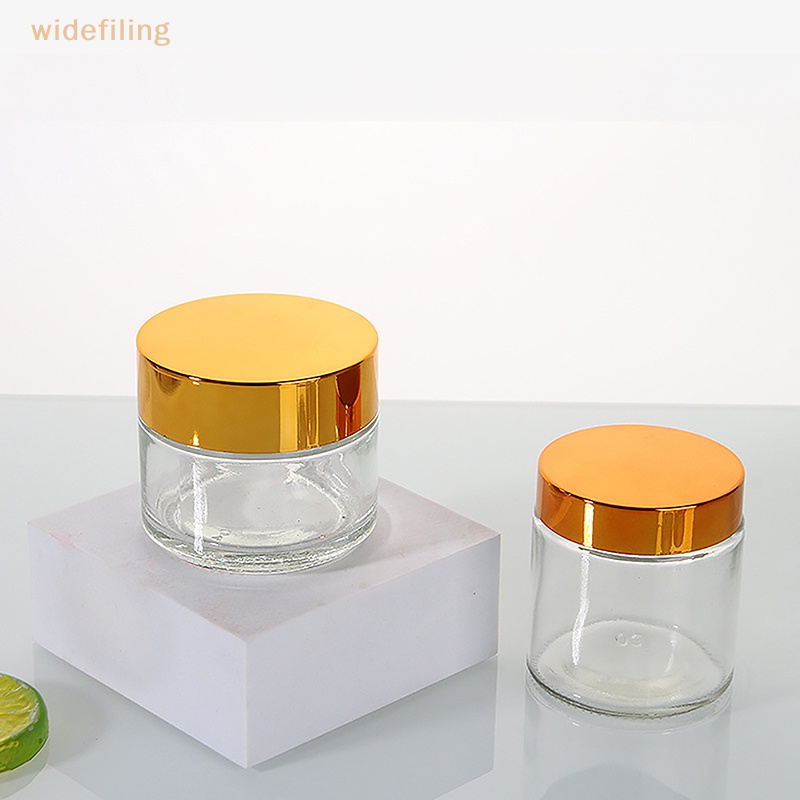 Lọ Thủy Tinh Rỗng Trong Suốt Hình Tròn Cỡ Nhỏ Dùng Đựng Mỹ Phẩm