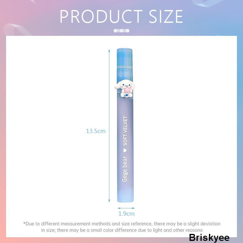 💄Son kem lì cún xanh GEGE BEAR Soft Velvet nhung lì bền màu lâu trôi chính hãng nội địa Trung