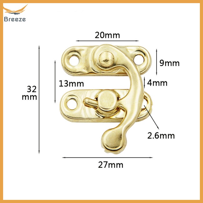 Set 10 Móc Khóa Kim Loại Cổ Điển Cho Túi Xách