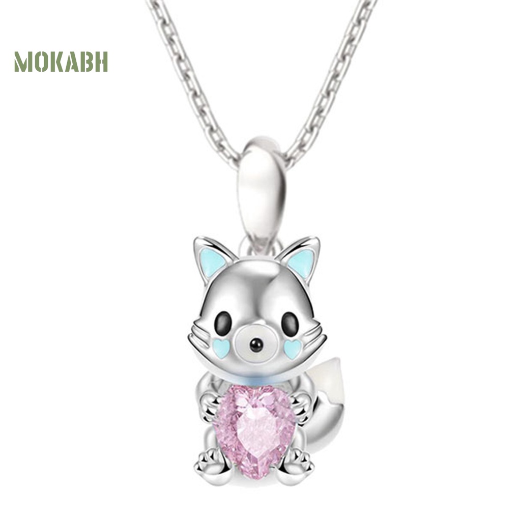 Vòng cổ Họa Tiết Cá Ngựa / Thỏ / Cáo Hoạt Hình Đính Đá Thời Trang Cho Nữ