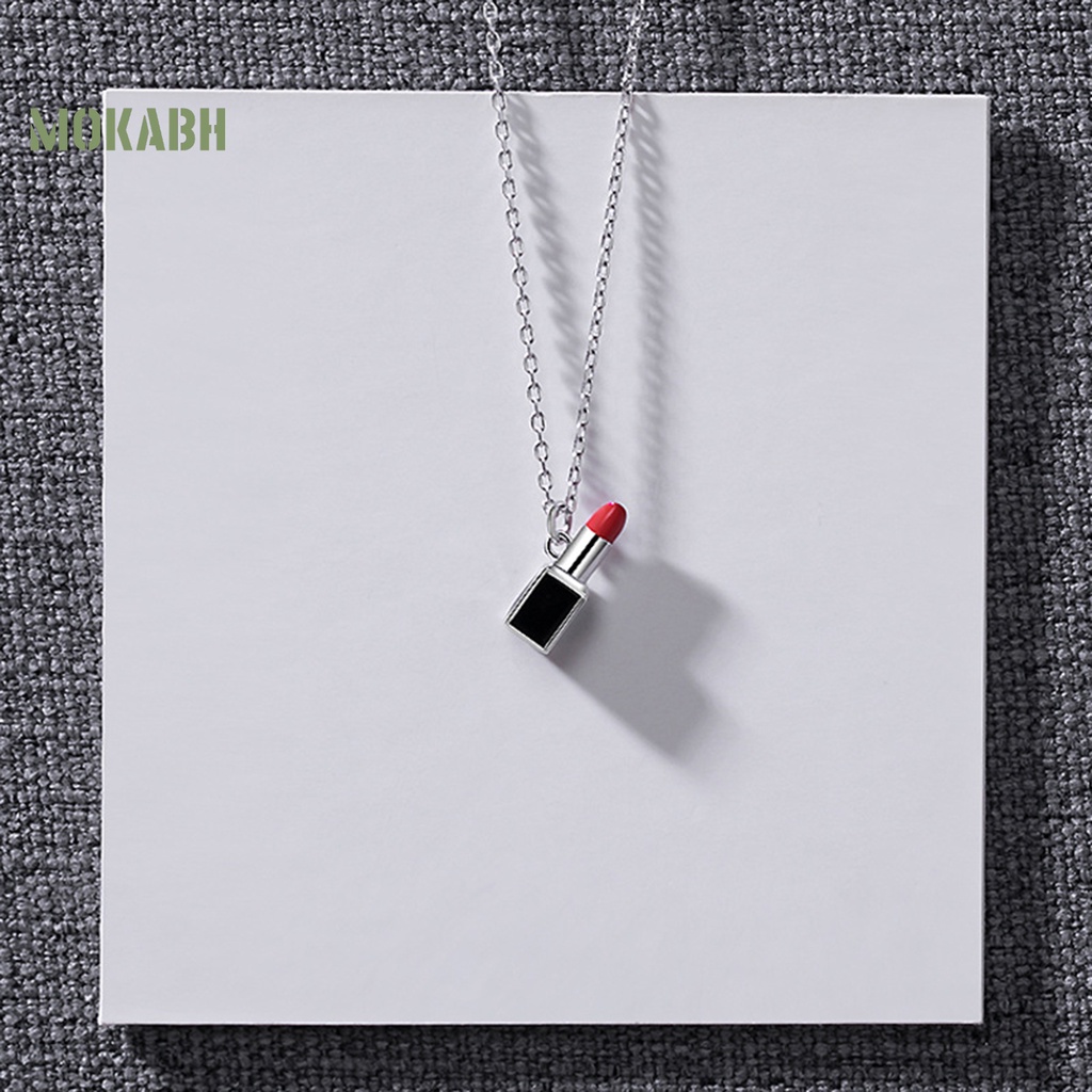 Vòng cổ Họa Tiết Hình Son Môi Theo Phong Cách Pháp