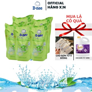  ComBo 5 Túi Nước xúc bình sữa Dnee rửa bình sữa Dnee dạng túi 550ml - An toàn cho bé Yêu .. 