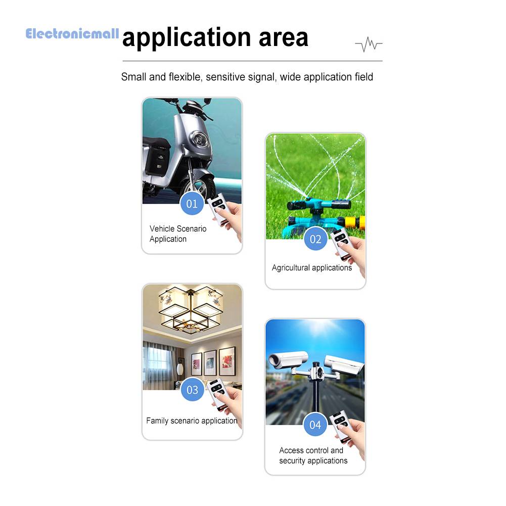 Điều Khiển Từ Xa DC 12V Clone 01.vn Thông Dụng Cho Garage