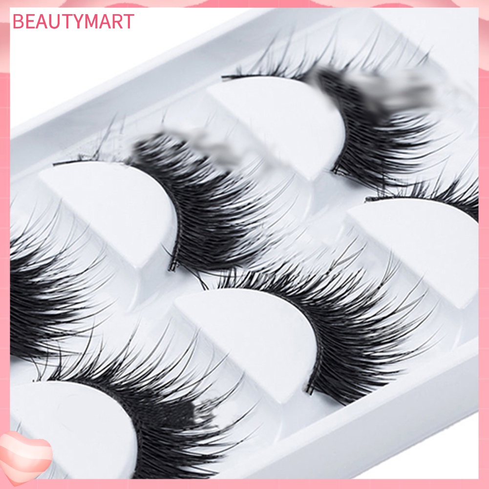 Set 5 Cặp Lông Mi Giả Dài Và Dày Handmade Dành Cho Trang Điểm