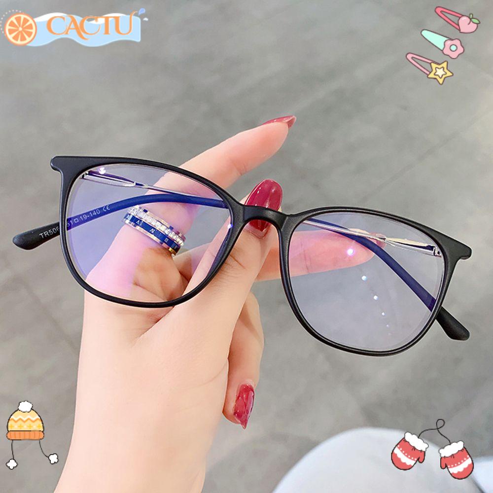 CACTU Kính Mát Tròn TR90 Chống Tia UV Thời Trang