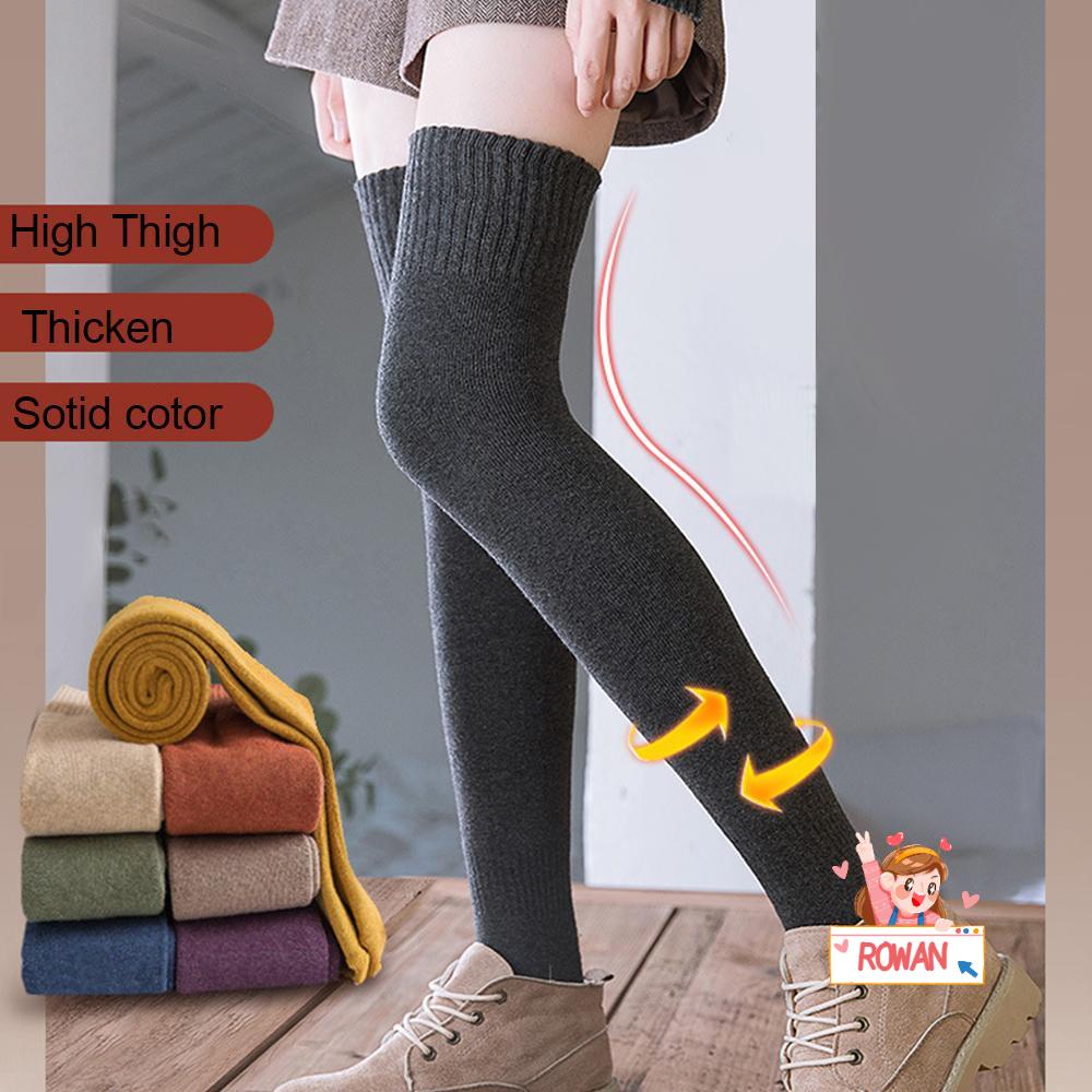 ROWANS Tất DàI MàU Trơn ThờI Trang Cho Nữ