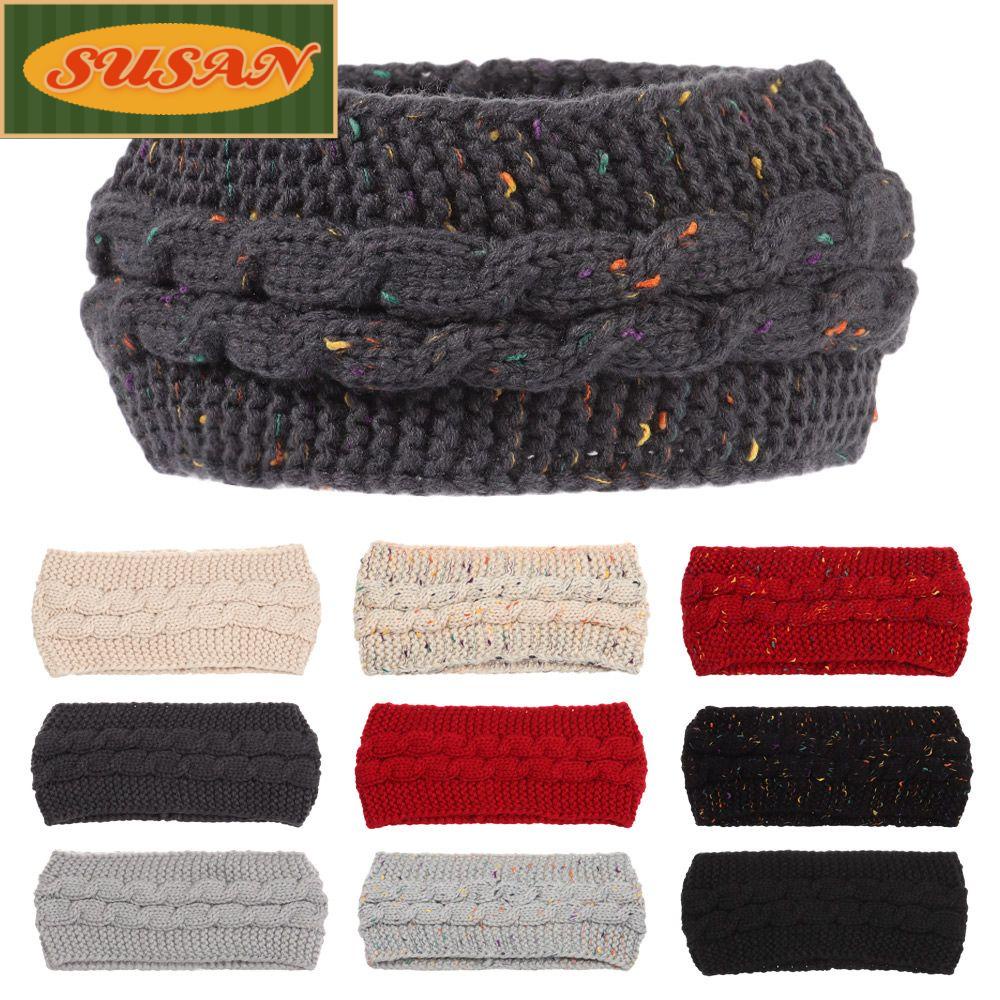 SUSANS 1 Băng Đô Đan Len Thời Trang Thu Đông Cho Nữ