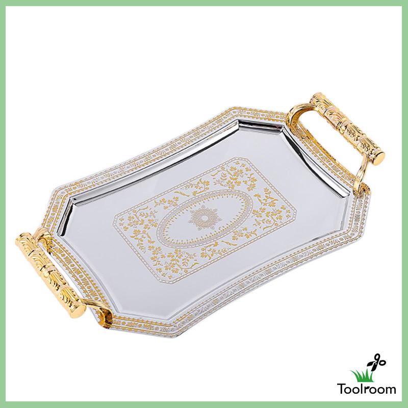 Khay Đựng Thức Ăn Tráng Miệng Bằng Thép Không Gỉ Họa Tiết Đẹp Mắt