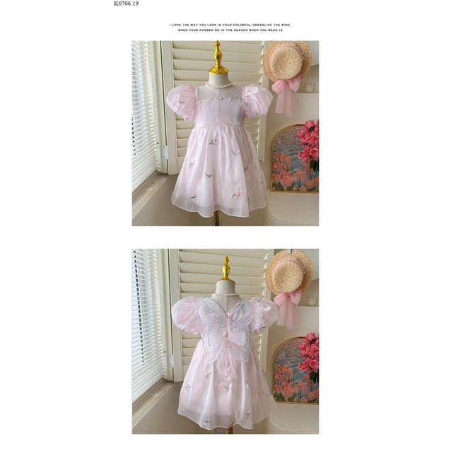 Váy voan tơ taffa cánh bướm