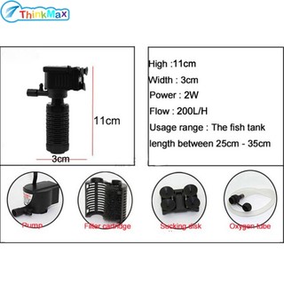 Thinkmax Máy Lọc Nước Bể Cá Mini 3 Trong 1