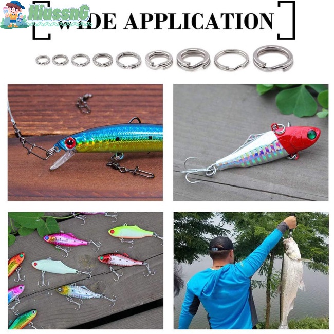 200 Vòng Nối Mồi Câu Cá Bằng Thép Không Gỉ