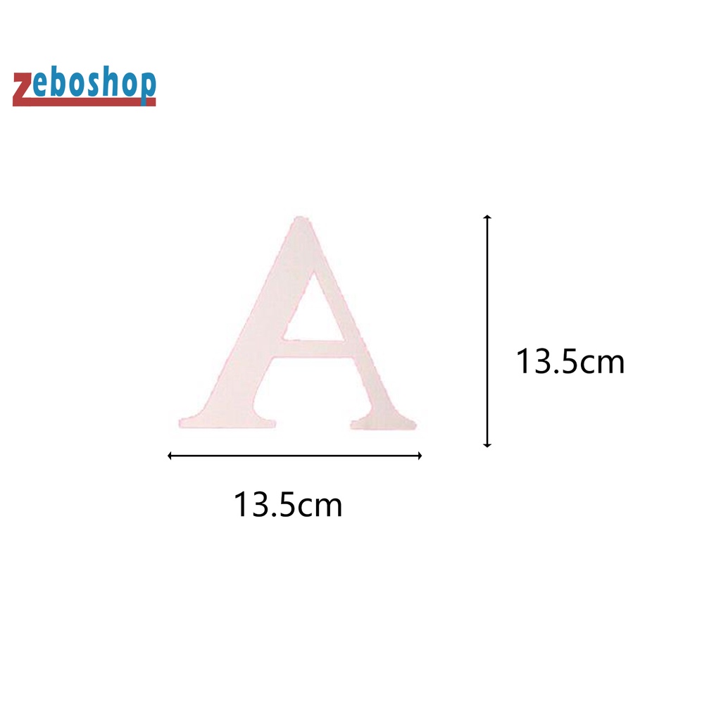 Set 10 Miếng Dán Tường Mini Bằng Nhựa Tự Dính Không Cặp In Chữ Dùng Trang Trí Tiệc DIY