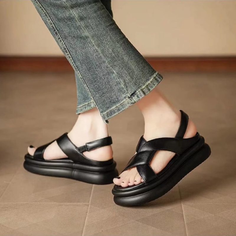 Atikota Sandal Hở Ngón Đế Dày Mềm Mại Thoải Mái Thời Trang Mùa Hè Cho Nữ