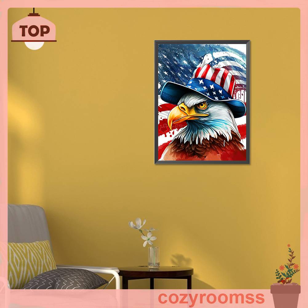 Tranh Đính Đá Kim Cương Toàn Bộ 5D DIY Hình Chim Đại Bàng