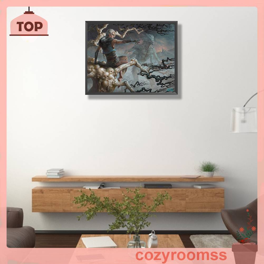 Tranh Đính Đá Kim Cương Toàn Bộ 5D DIY Hình Vẽ Trừu Tượng Trang Trí Nhà Cửa