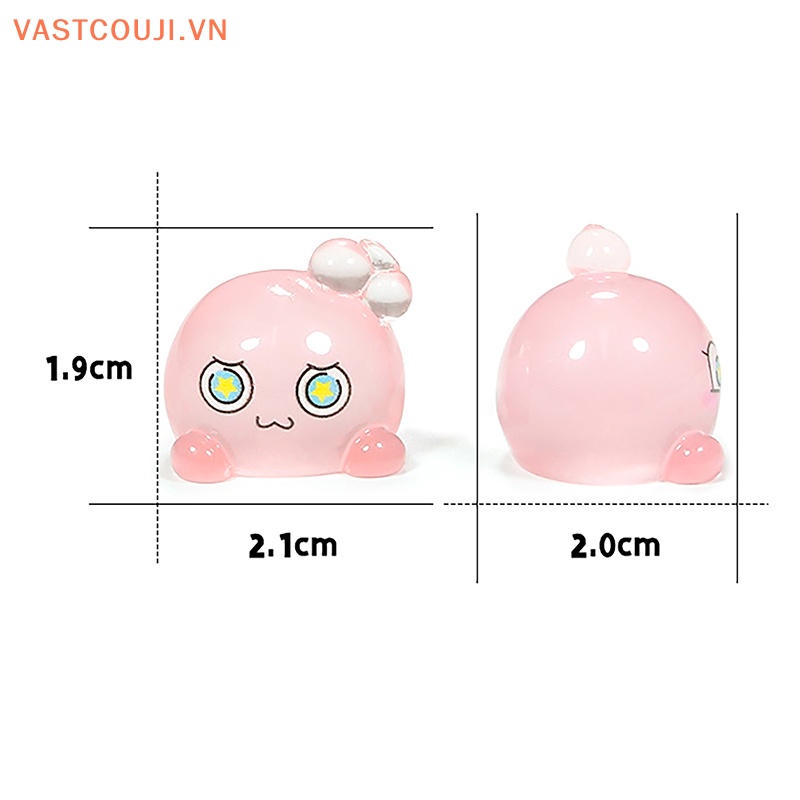 Bộ 2 Mô Hình VASTJI Mini Bằng Nhựa Resin Phát Quang Trang Trí Bảng Điều Khiển Xe Hơi