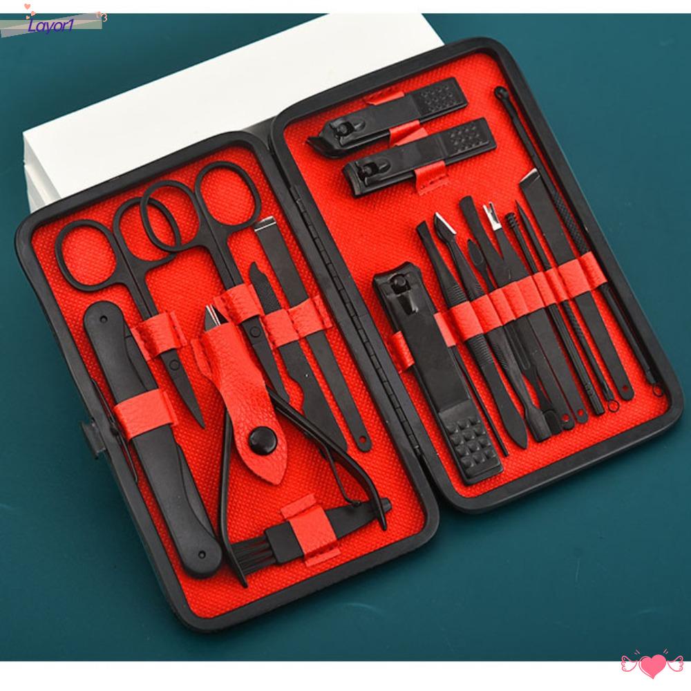 Bộ 1 Dụng Cụ Chăm Sóc Móng Toàn Diện Bằng Thép Không Gỉ 10 Món