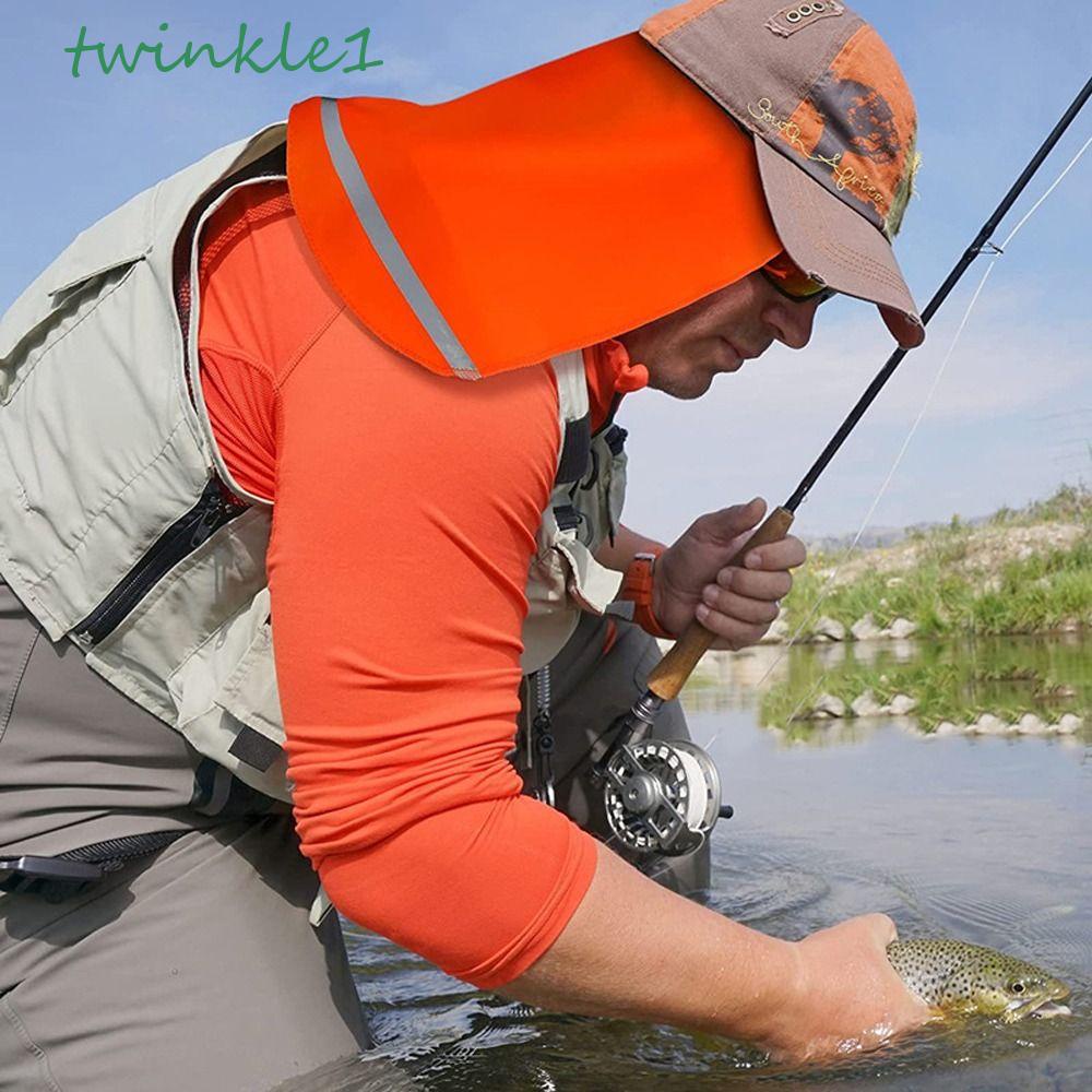 Mũ Chống Nắng Vành Rộng Kẻ Sọc Phản Quang Co Giãn Che Cổ Cho Nam Và Nữ