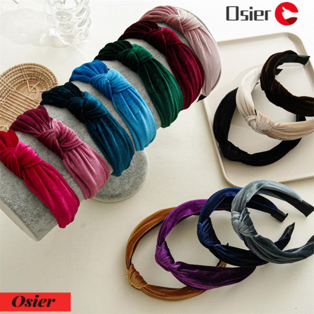 OSIER1 Băng Đô Cài Tóc Chất Liệu Nhung Thời Trang Cho Nữ