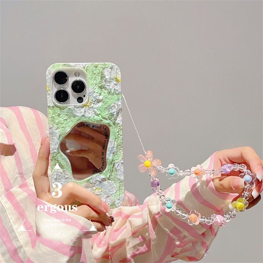 Ốp Điện Thoại Nắp Lật Tráng Gương Hình Học Màu Kẹo Cho IPhone 14 13 12 11 Pro Max SE2020 X XR Xs Max 7 8 Plus