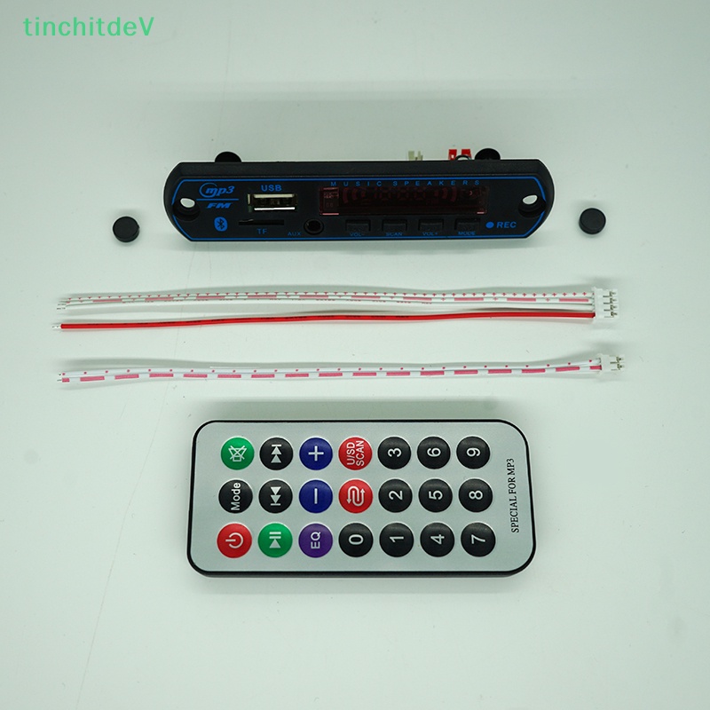 Bảng Mạch Giải Mã Âm Thanh MP3 12V Bluetooth Không Dây USB TF FM Radio Kèm Điều Khiển Từ Xa Cho Xe Hơi