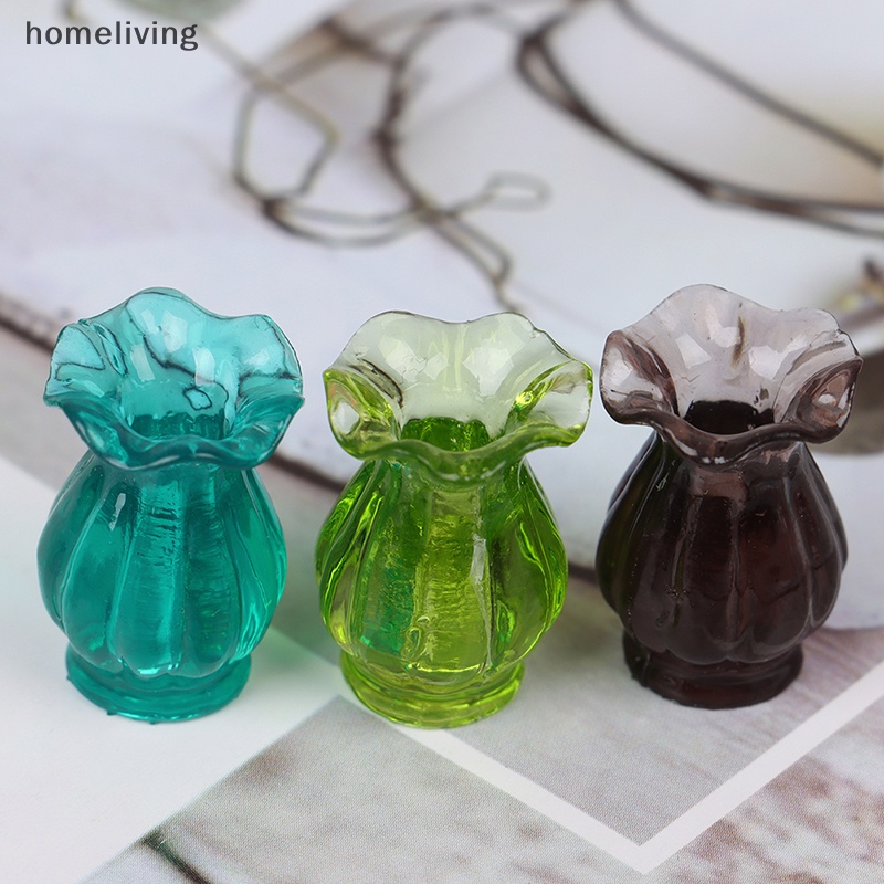 Bình Hoa Gốm Mini Tỉ Lệ 1: 12 Dùng Để Trang Trí Nhà Búp Bê