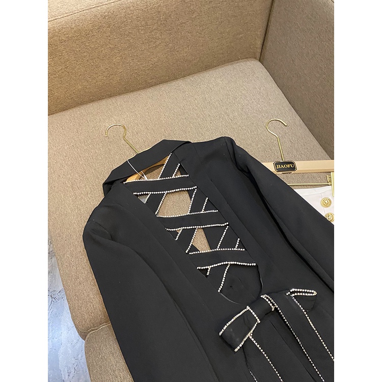 Áo Khoác Suit Cao Cấp Buộc Dây Phong Cách Pháp Thời Trang Mùa Xuân 2023 Mới Cho Nữ