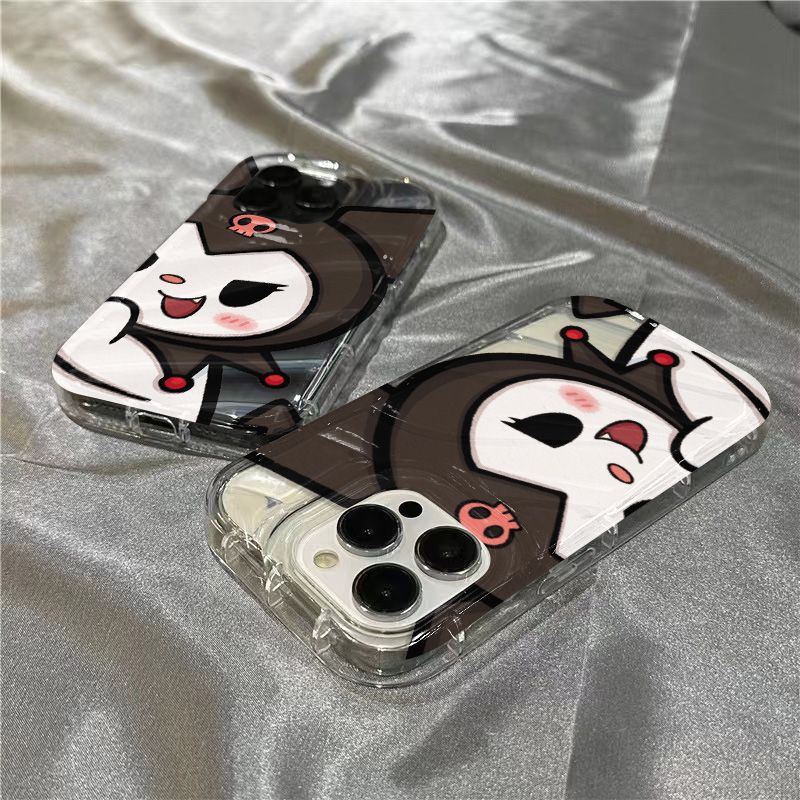 Ốp Điện Thoại Mềm Trong Suốt Hình Kuromi Dễ Thương Cho iPhone14promax 1312 / 11 7 / 8plus xr / sins N0HJ
