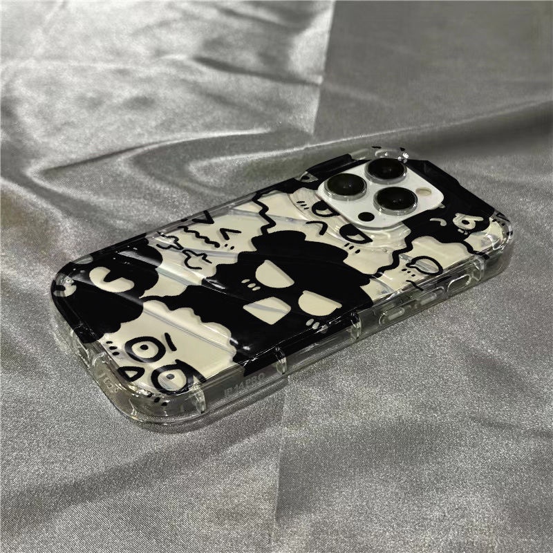 Ốp Điện Thoại Mềm Trong Suốt Hình Bùi Nhùi Đáng Yêu Cho iPhone14promax 1312 / 11 7 / 8plus xr / sins Ybu