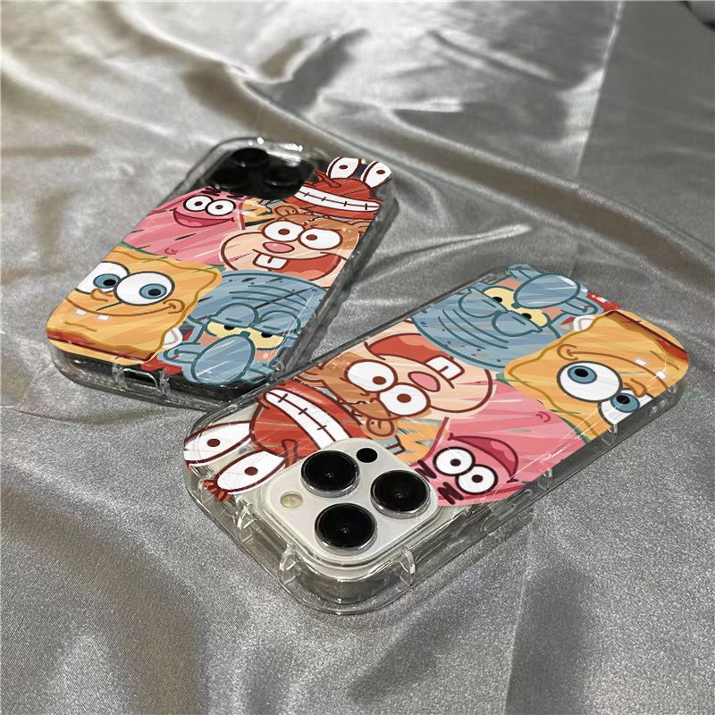 Ốp Điện Thoại Mềm Trong Suốt Hình Pai Daxing Dễ Thương Cho iPhone14promax 1312 / 11 7 / 8plus xr / sins BR1M