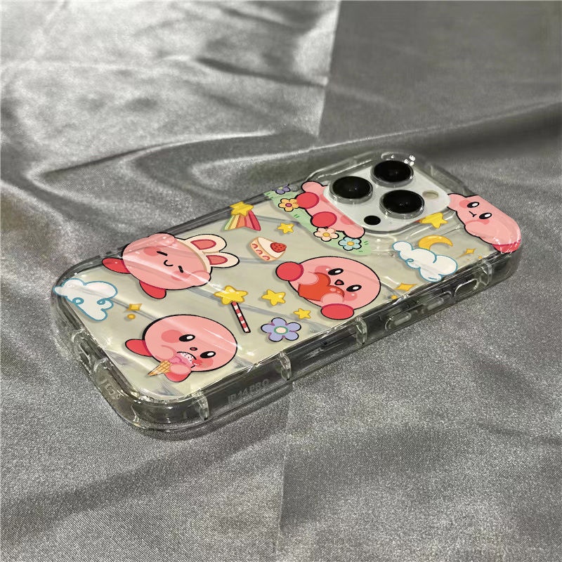 Ốp Điện Thoại Mềm Trong Suốt Hình Ngôi Sao Kirby Dễ Thương Cho iPhone14promax 1312 / 11 7 / 8plus xr / sins ERC3