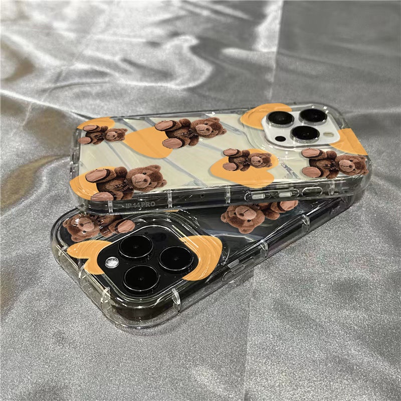 Ốp Điện Thoại Mềm Trong Suốt In Hình Gấu Dễ Thương Cho Iphone 11iphone14promax 7 / 1312xr plus / sins 8