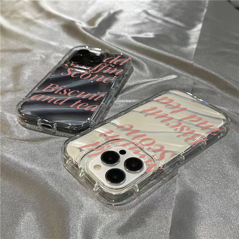 Ốp Điện Thoại Mềm Trong Suốt Họa Tiết Chữ Tiếng Anh Màu Hồng NGVJ Cho Iphone 14Promax 1312 11 7 8plus xr