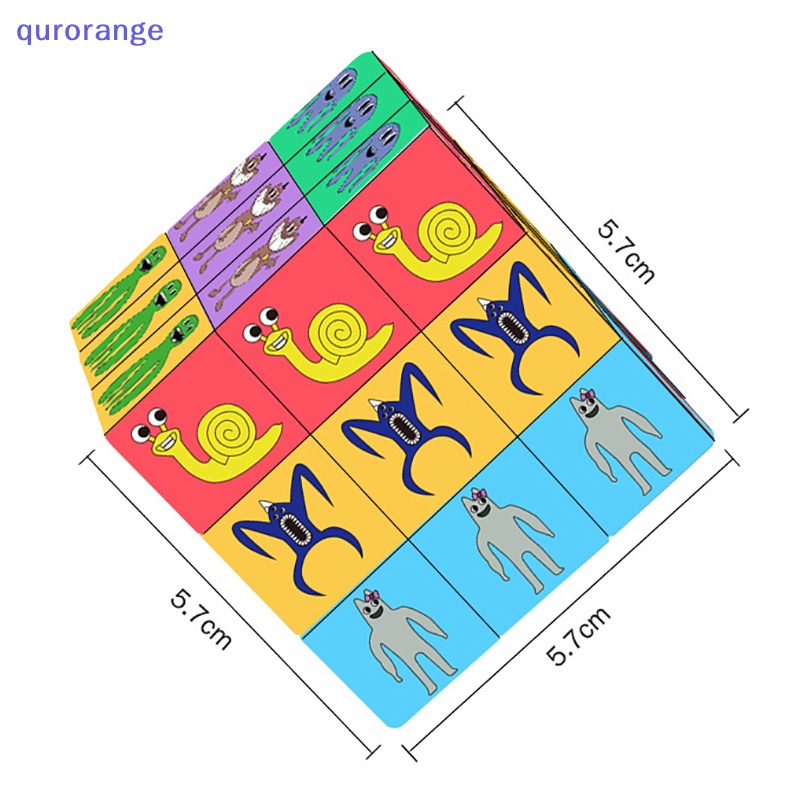 Qurorange Garten of Banban Magic Cube Keychain Kids Game Figures Pendant Backpack Decoration Car Key Ring Ch Accessories Key Chains rorh