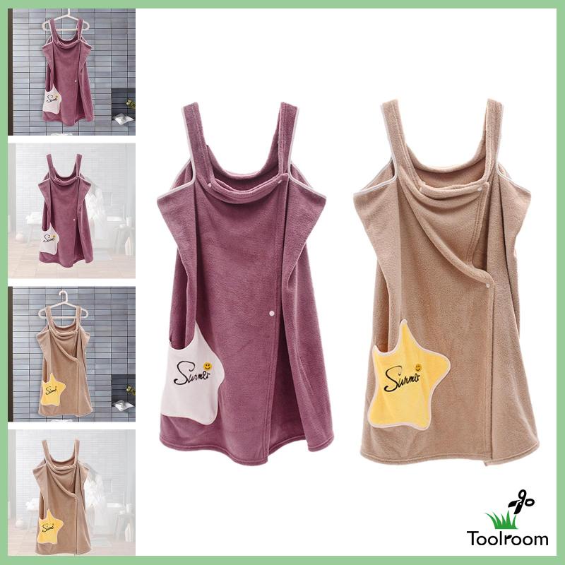 Khăn Quấn Tắm Thiết Kế Tiện Lợi Dễ Dùng Cho Nữ