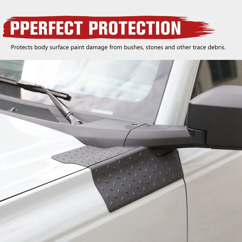 Khung Bảo Vệ Góc Cửa Xe Hơi Bằng ABS Màu Đen Chuyên Dụng Cho Ford Bronco 2021 2022 2023 2 / 4