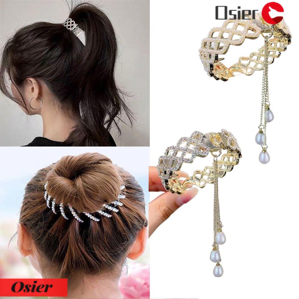 OSIER1 Kẹp Tóc Đính Đá Thời Trang Cho Nữ ​