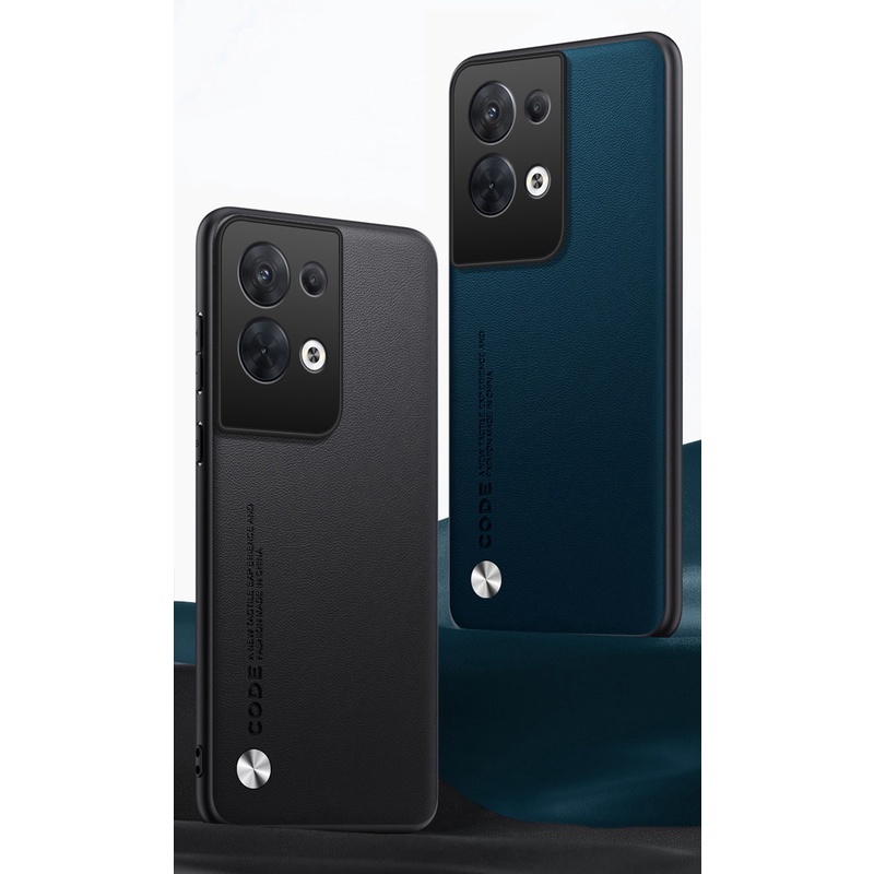 Ốp Điện Thoại Da PU Nhám Chống Sốc Cho OPPO Reno 8 / 8 Pro / 8 Lite / 8z / 8T 5G