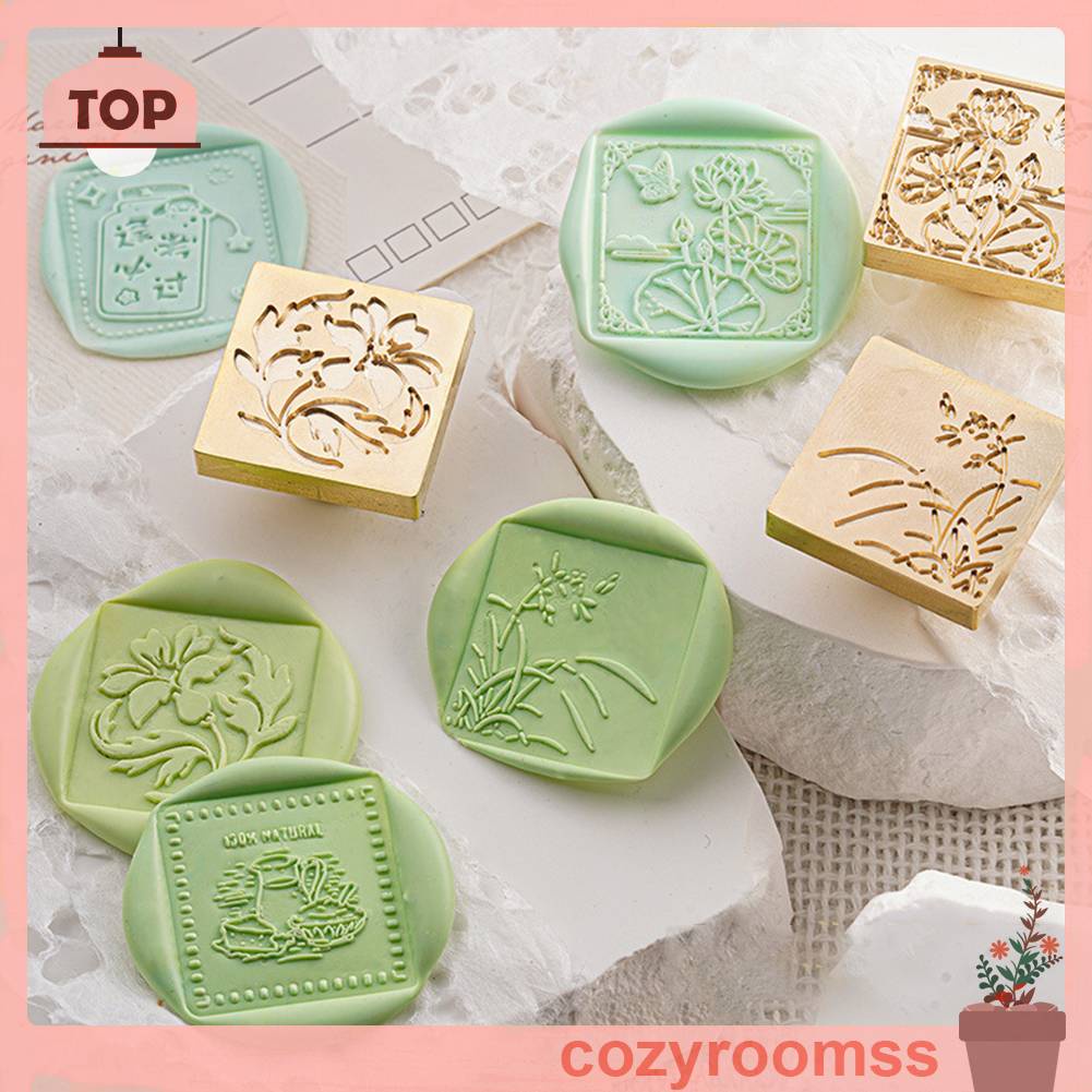 Đầu Tem Bằng Đồng Thau Dùng Trang Trí Thiệp Mời Đám Cưới DIY