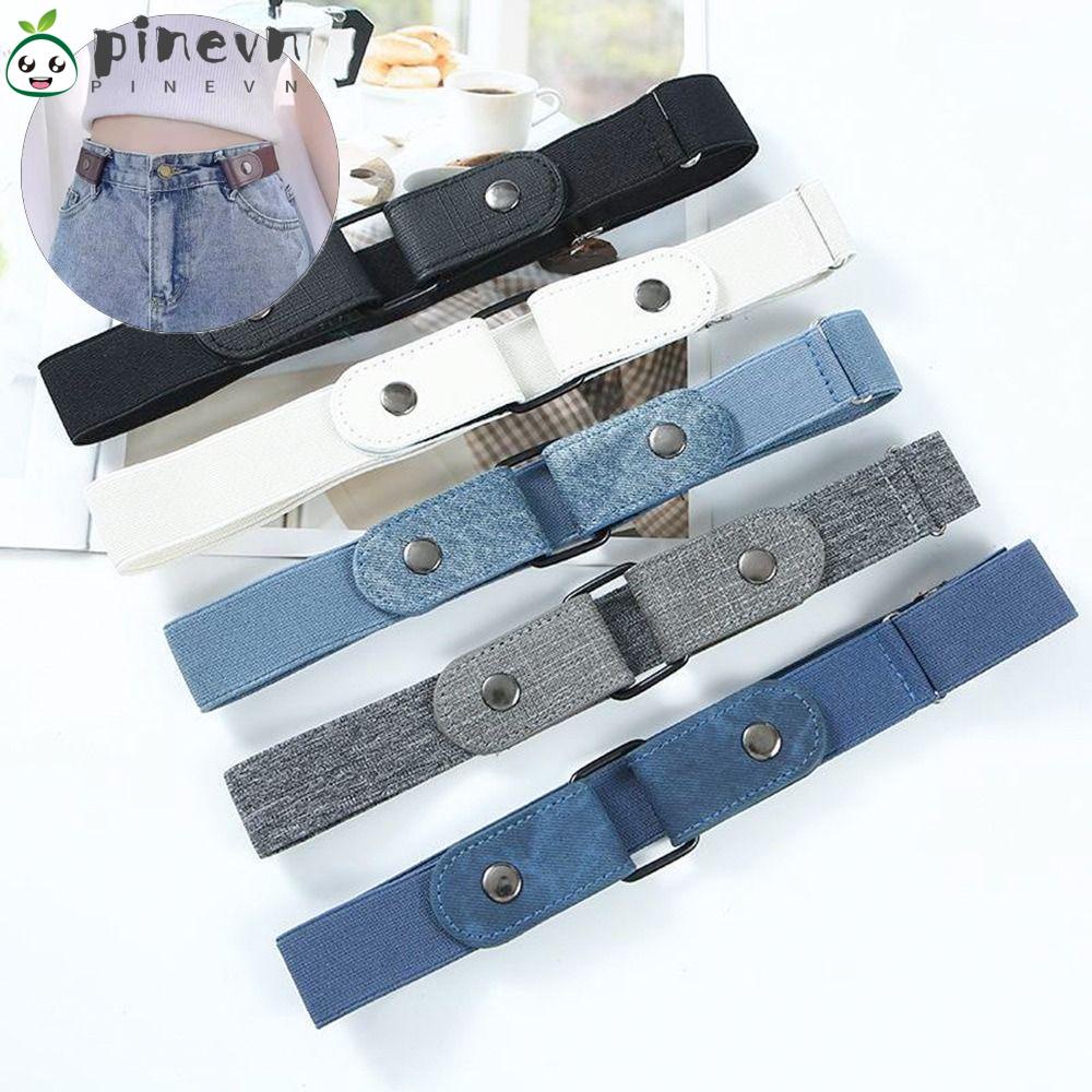 Set 2 Thắt Lưng Co Giãn Không Khóa Dễ Điều Chỉnh Thời Trang Cho Nam Và Nữ