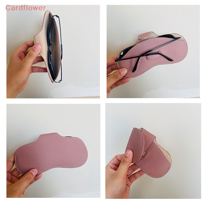 < Cardflower > Túi Da Đựng Bảo Vệ Mắt Kính Cầm Tay Phong Cách Ins Sáng Tạo