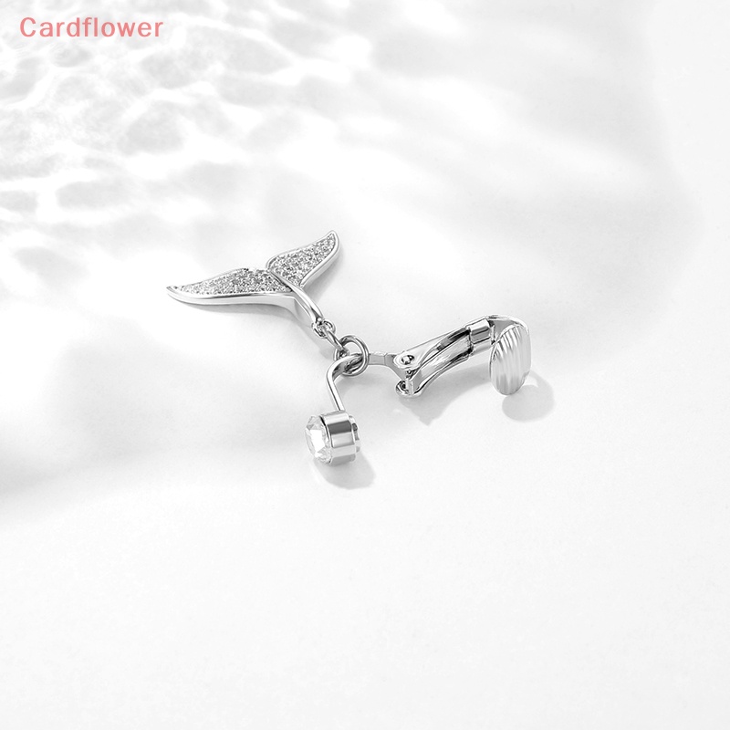 < Cardflower > Khuyên Xỏ Rốn / Rốn / Rốn / Rốn Đính Pha Lê Giả Hình Bướm / Mặt Trăng Mới