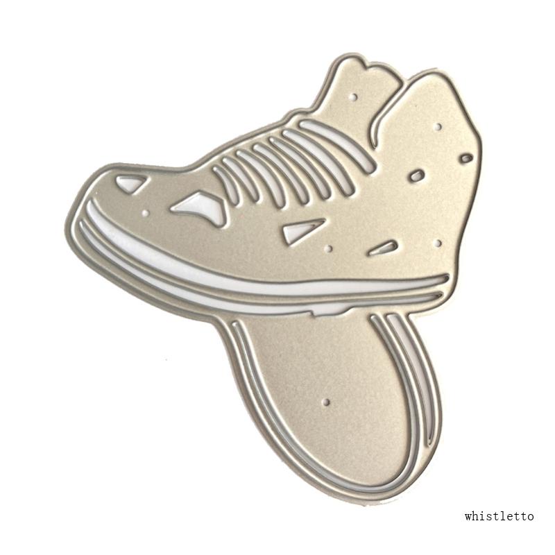 Khuôn Cắt Giấy Làm Từ Kim Loại Hình Giày Trượt Ván Trang Trí Scrapbook